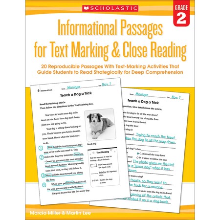 Scholastic Informational Passages for Text Marking + Close Reading - Grade 2 9780545793780
